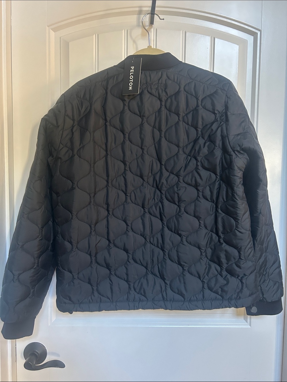 Peloton Black Quilted Snap-Front Jacket - Picture 6 of 7